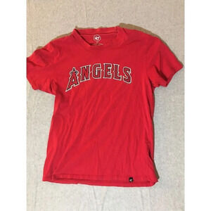 Mens 47 MLB Shirt Size Small Mike Trout Angels Shirtsy Casual Baseball Team